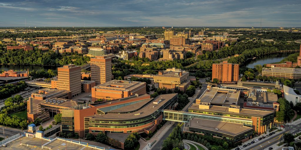 The University of Minnesota campus.