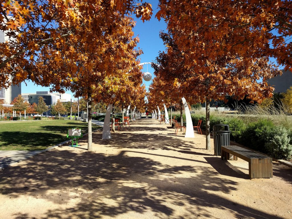 Klyde Warren Park in Dallas, Texas